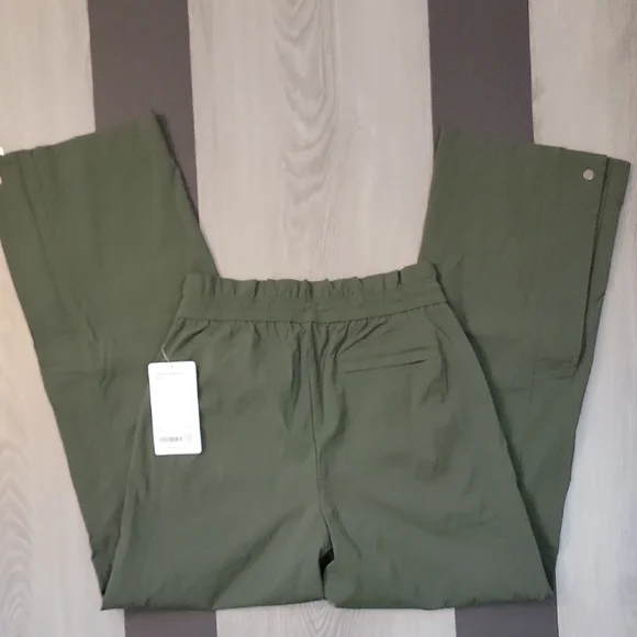 Athleta XS Trekkie Parachute Pants Aspen Olive - Picture 8 of 9